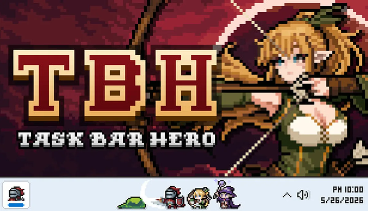 Steam公式素材を使ったTask Bar Heroの市場チェック攻略ビジュアル