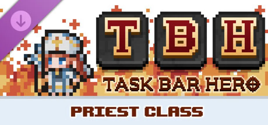 Steam公式のTask Bar Hero Priest Class DLC画像